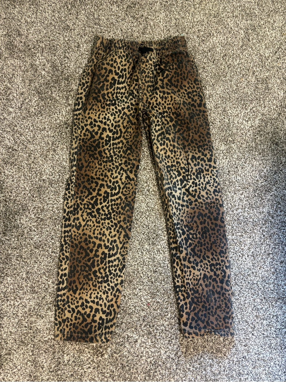 GAP Leopard Print Skinny Pants - Brown & Black